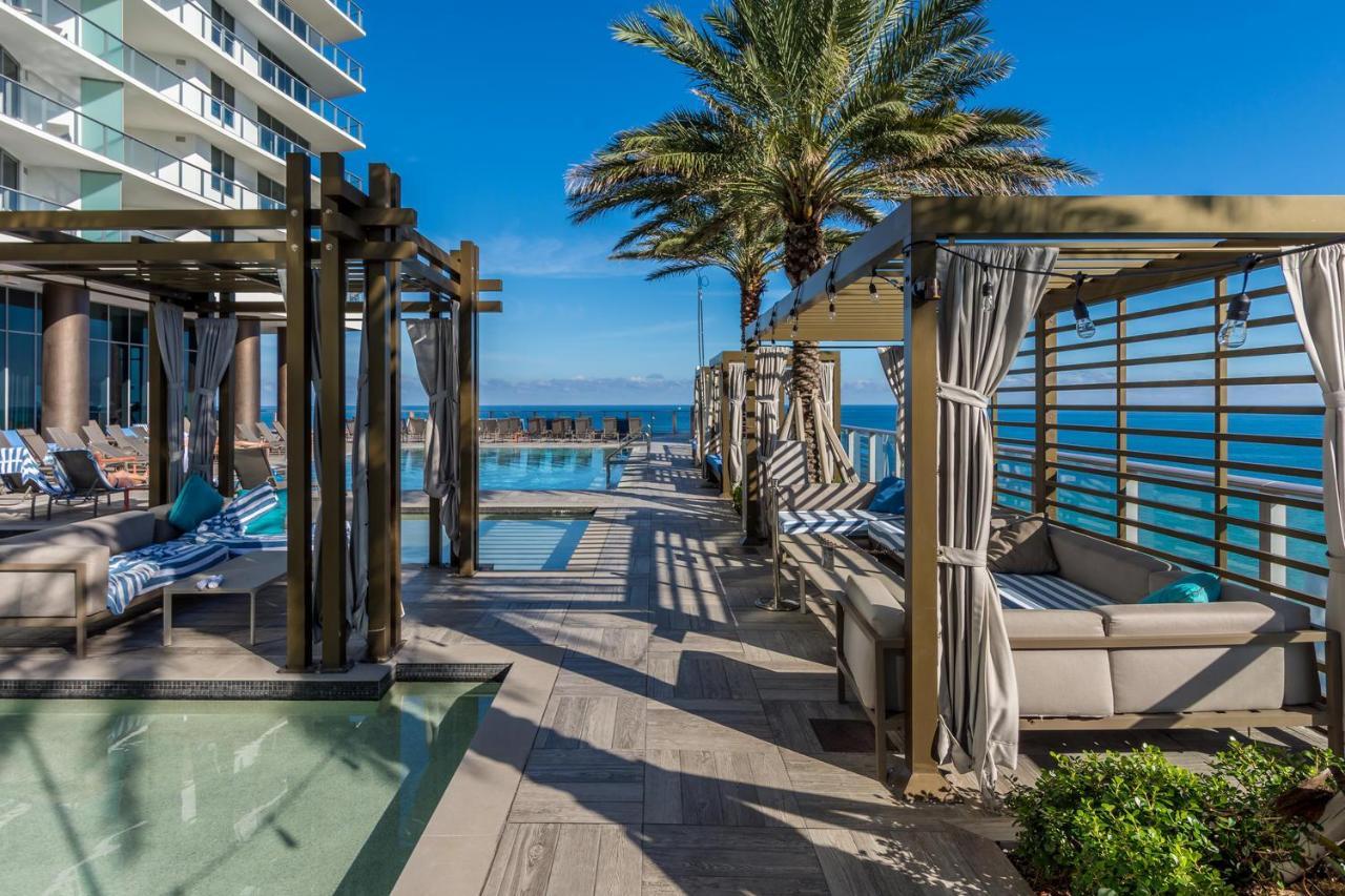 Seashore Resort - 2 Bedroom Right On The Beach Direct Ocean-View With Amenities On The Rooftop هوليوود المظهر الخارجي الصورة