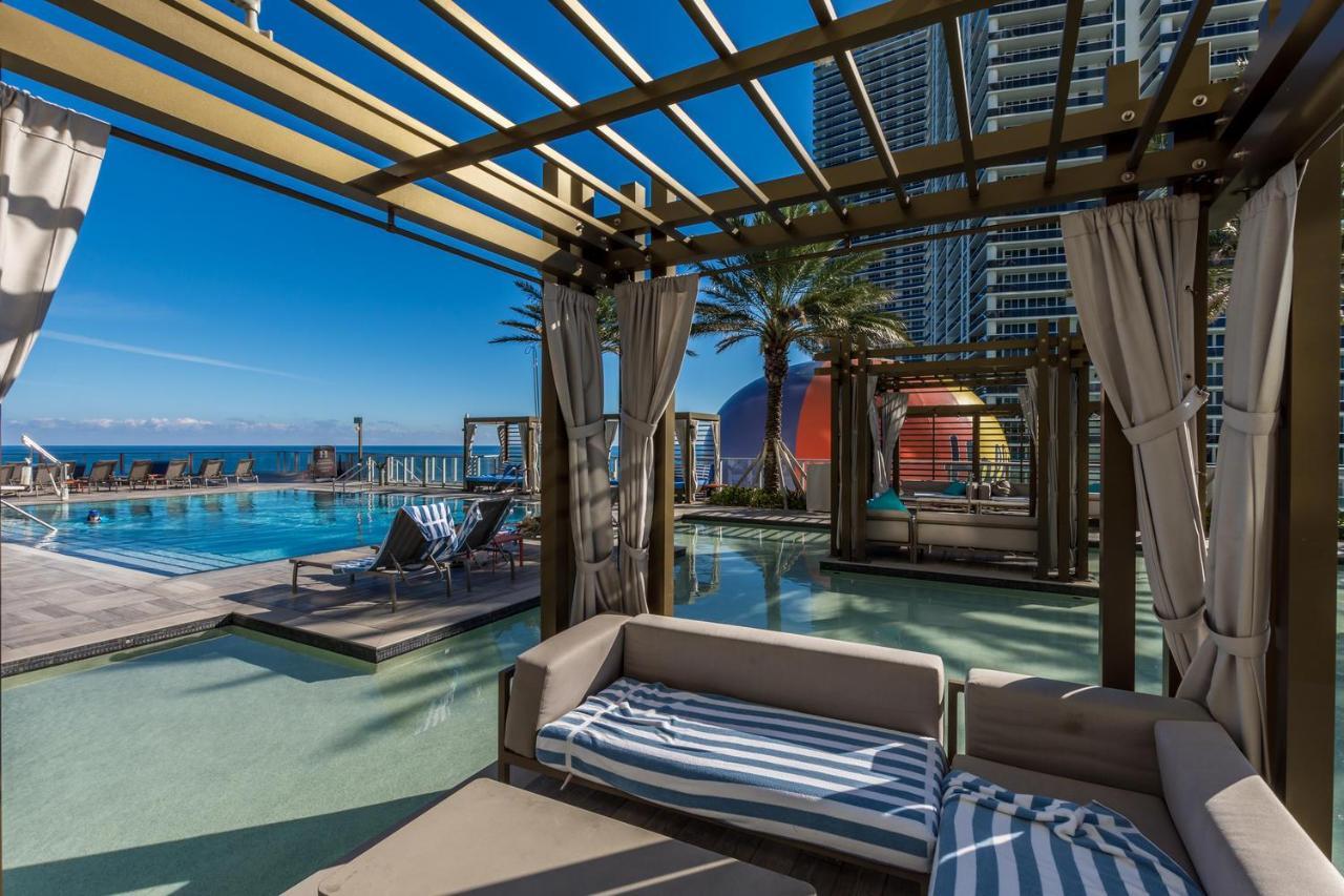 Seashore Resort - 2 Bedroom Right On The Beach Direct Ocean-View With Amenities On The Rooftop هوليوود المظهر الخارجي الصورة